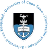 Blue and white school crest emblem